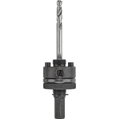 DeWALT - Hole-Cutting Tool Arbors; Tool Compatibility: Hole Saws ; Minimum Tool Diameter Compatibility (Inch): 1-1/4 ; Maximum Tool Diameter Compatibility (Inch): 6 ; Shank Type: Hex ; Shank Cross-Section Shape: Hex ; Integral Pilot Type: None - Exact Tooling