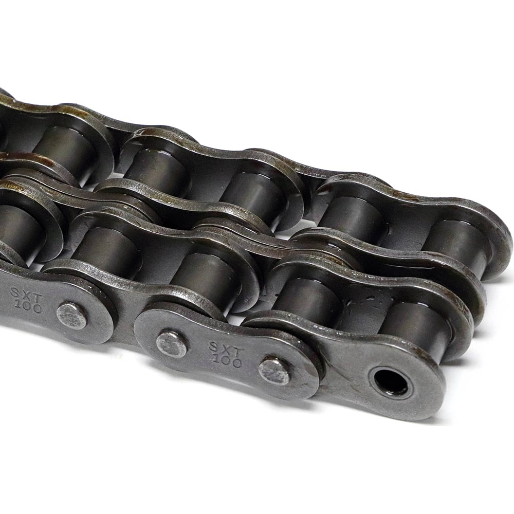 Shuster - X-TEND 100-2RIVSBRX10, 1-1/4" Pitch, ANSI 100-2, X-Tend Double Strand Roller Chain - Exact Tooling