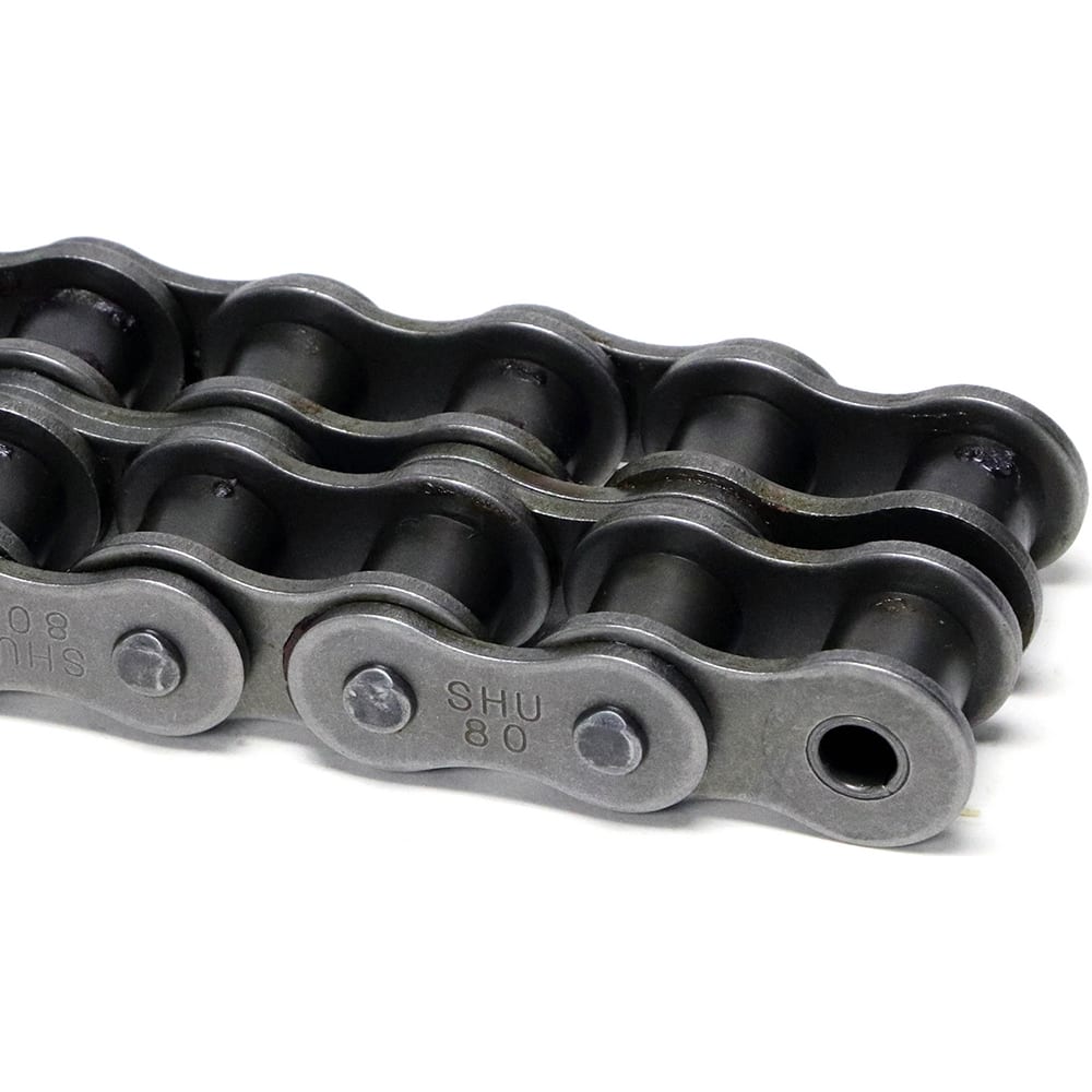 Shuster - 60-2RIVX10, 3/4" Pitch, ANSI 60-2, Double Strand Chain - Exact Tooling