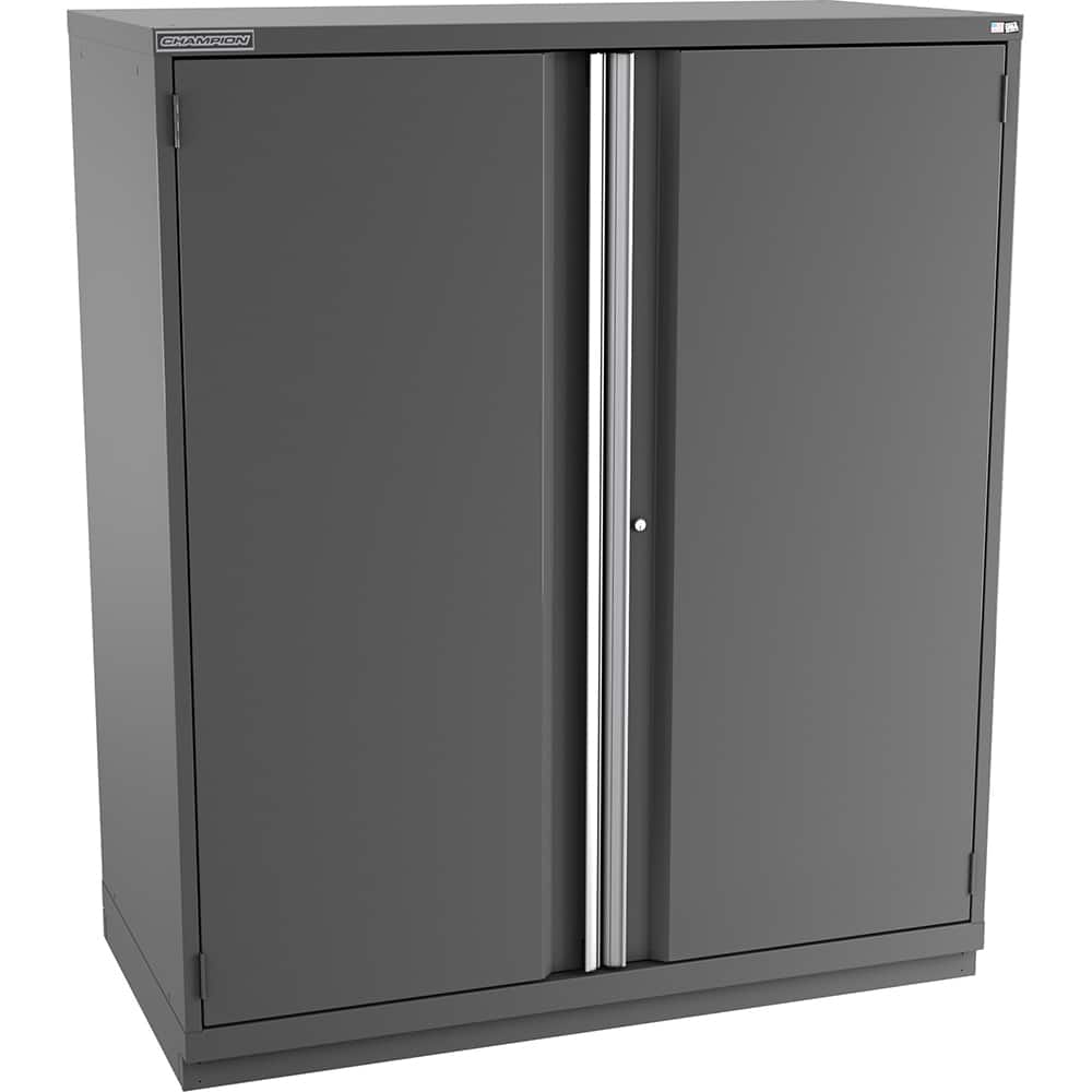 Champion Tool Storage - Storage Cabinets; Type: Eye-Level Plus Height Double Wide Door Cabinet ; Width (Inch): 56-1/2 ; Depth (Inch): 28-1/2 ; Height (Inch): 66-3/8 ; Number of Shelves: 5 ; Material: Steel - Exact Tooling