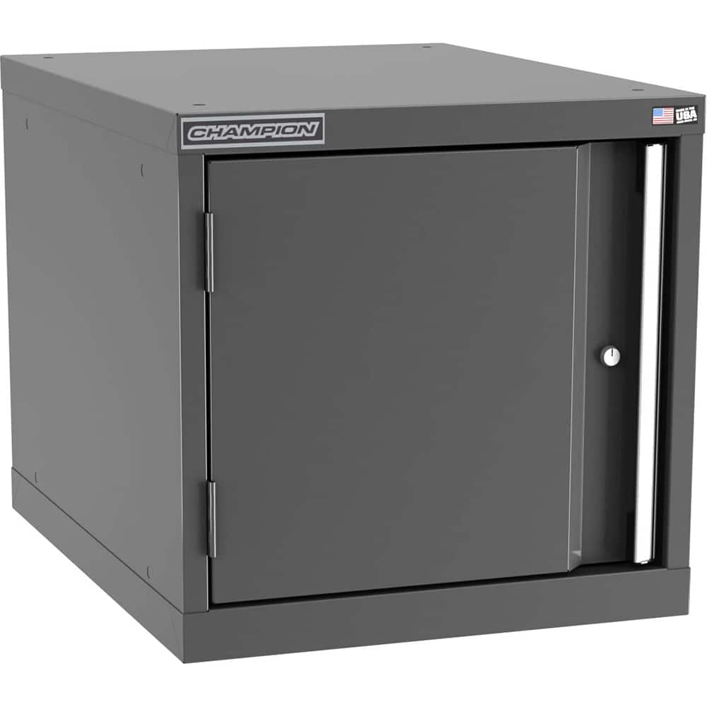 Champion Tool Storage - Storage Cabinets; Type: Stacked/Overhead Standard Wide Door Cabinet ; Width (Inch): 28-1/4 ; Depth (Inch): 28-1/2 ; Height (Inch): 21-5/8 ; Number of Shelves: 0 ; Material: Steel - Exact Tooling