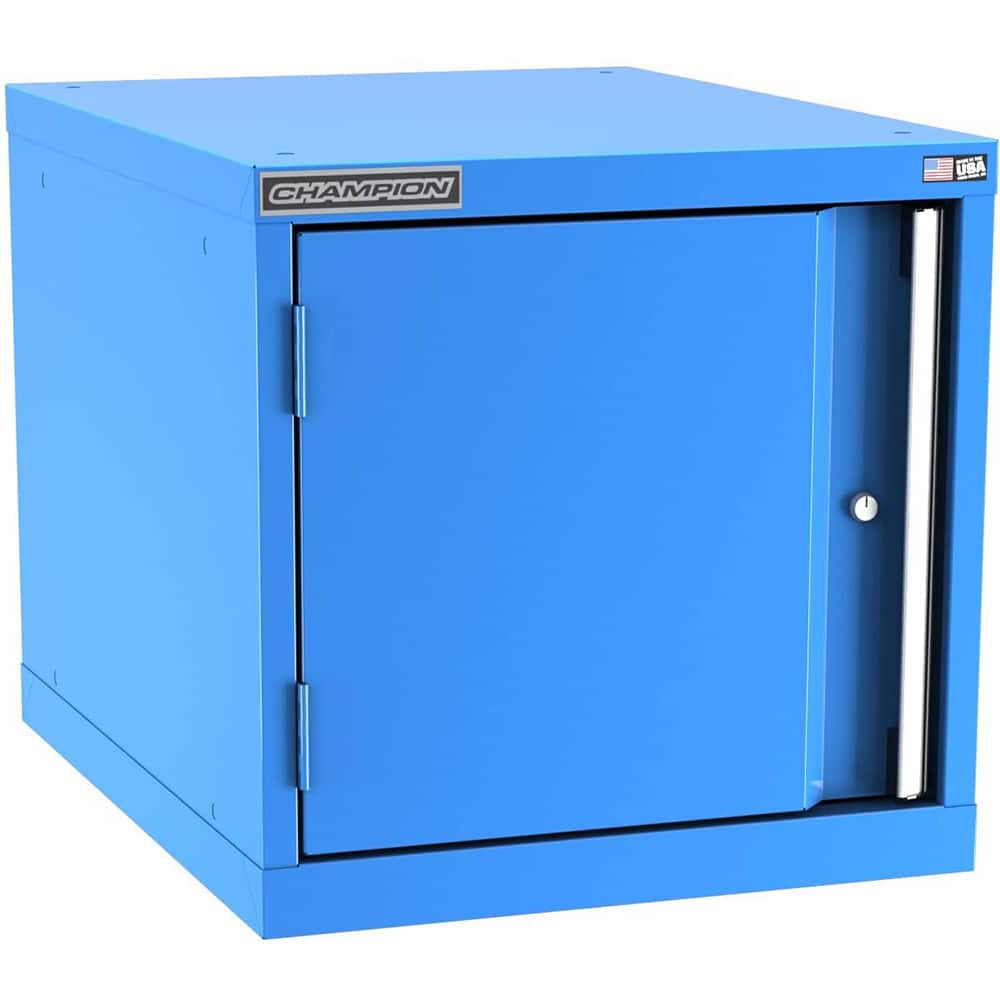 Champion Tool Storage - Storage Cabinets; Type: Stacked/Overhead Standard Wide Door Cabinet ; Width (Inch): 28-1/4 ; Depth (Inch): 28-1/2 ; Height (Inch): 21-5/8 ; Number of Shelves: 0 ; Material: Steel - Exact Tooling