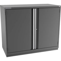 Champion Tool Storage - Storage Cabinets; Type: Counter-Height Plus Double Wide Door Cabinet ; Width (Inch): 56-1/2 ; Depth (Inch): 28-1/2 ; Height (Inch): 45-1/4 ; Number of Shelves: 4 ; Material: Steel - Exact Tooling