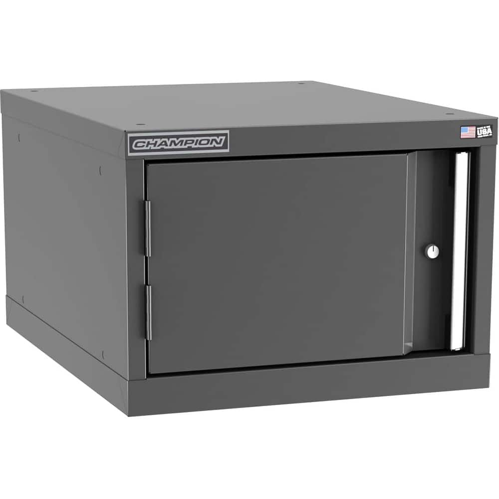 Champion Tool Storage - Storage Cabinets; Type: Stacked/Overhead Height Narrow Wide Door Cabinet ; Width (Inch): 22-3/16 ; Depth (Inch): 28-1/2 ; Height (Inch): 15-3/4 ; Number of Shelves: 1 ; Material: Steel - Exact Tooling