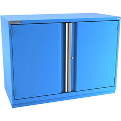 Champion Tool Storage - Storage Cabinets; Type: Counter-Height Plus Double Wide Door Cabinet ; Width (Inch): 56-1/2 ; Depth (Inch): 28-1/2 ; Height (Inch): 45-1/4 ; Number of Shelves: 4 ; Material: Steel - Exact Tooling