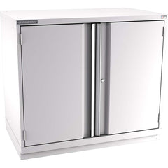 Champion Tool Storage - Storage Cabinets; Type: Counter-Height Extra Wide Door Cabinet ; Width (Inch): 47 ; Depth (Inch): 28-1/2 ; Height (Inch): 41-3/4 ; Number of Shelves: 3 ; Material: Steel - Exact Tooling