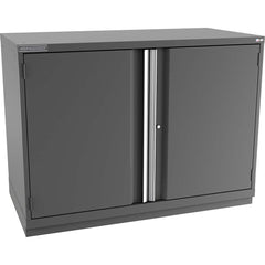 Champion Tool Storage - Storage Cabinets; Type: Counter-Height Double Wide Door Cabinet ; Width (Inch): 56-1/2 ; Depth (Inch): 28-1/2 ; Height (Inch): 41-3/4 ; Number of Shelves: 3 ; Material: Steel - Exact Tooling