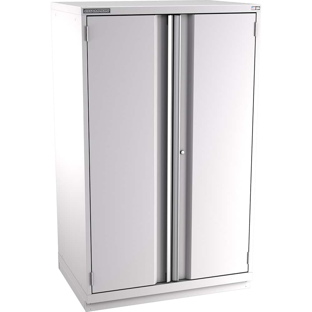 Champion Tool Storage - Storage Cabinets; Type: Eye-Level Plus Height Standard Plus Wide Door Cabinet ; Width (Inch): 40-1/4 ; Depth (Inch): 28-1/2 ; Height (Inch): 66-3/8 ; Number of Shelves: 5 ; Material: Steel - Exact Tooling