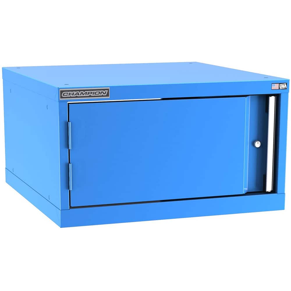 Champion Tool Storage - Storage Cabinets; Type: Stacked/Overhead Standard Wide Door Cabinet ; Width (Inch): 28-1/4 ; Depth (Inch): 28-1/2 ; Height (Inch): 15-3/4 ; Number of Shelves: 1 ; Material: Steel - Exact Tooling