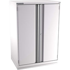 Champion Tool Storage - Storage Cabinets; Type: Eye-Level Height Standard Plus Wide Door Cabinet ; Width (Inch): 40-1/4 ; Depth (Inch): 28-1/2 ; Height (Inch): 59-1/2 ; Number of Shelves: 5 ; Material: Steel - Exact Tooling