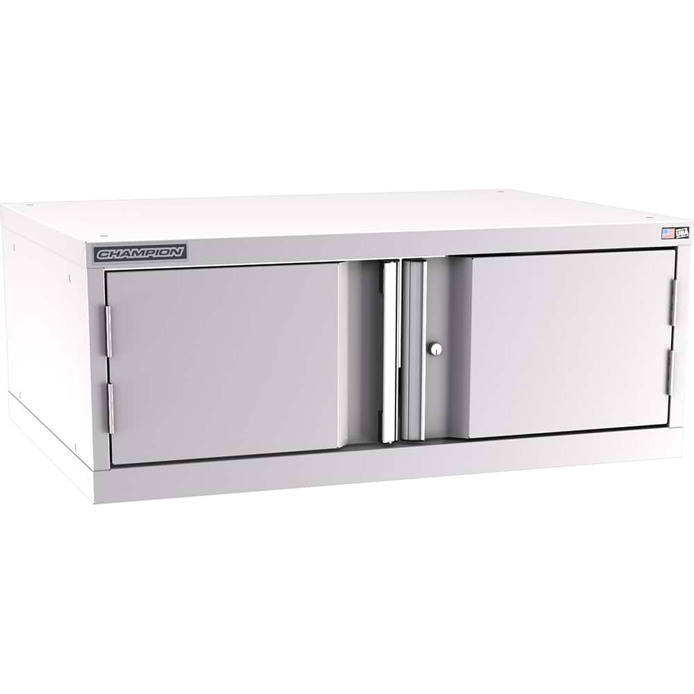 Champion Tool Storage - Storage Cabinets; Type: Stacked/Overhead Standard Plus Wide Door Cabinet ; Width (Inch): 40-1/4 ; Depth (Inch): 28-1/2 ; Height (Inch): 15-3/4 ; Number of Shelves: 1 ; Material: Steel - Exact Tooling
