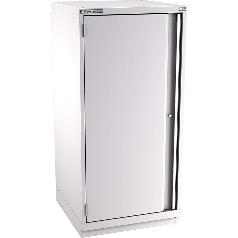 Champion Tool Storage - Storage Cabinets; Type: Eye-Level Height Standard Wide Door Cabinet ; Width (Inch): 28-1/4 ; Depth (Inch): 28-1/2 ; Height (Inch): 59-1/2 ; Number of Shelves: 5 ; Material: Steel - Exact Tooling
