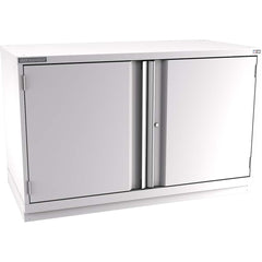 Champion Tool Storage - Storage Cabinets; Type: Bench-Height Double Wide Door Cabinet ; Width (Inch): 56-1/2 ; Depth (Inch): 28-1/2 ; Height (Inch): 35-7/8 ; Number of Shelves: 3 ; Material: Steel - Exact Tooling