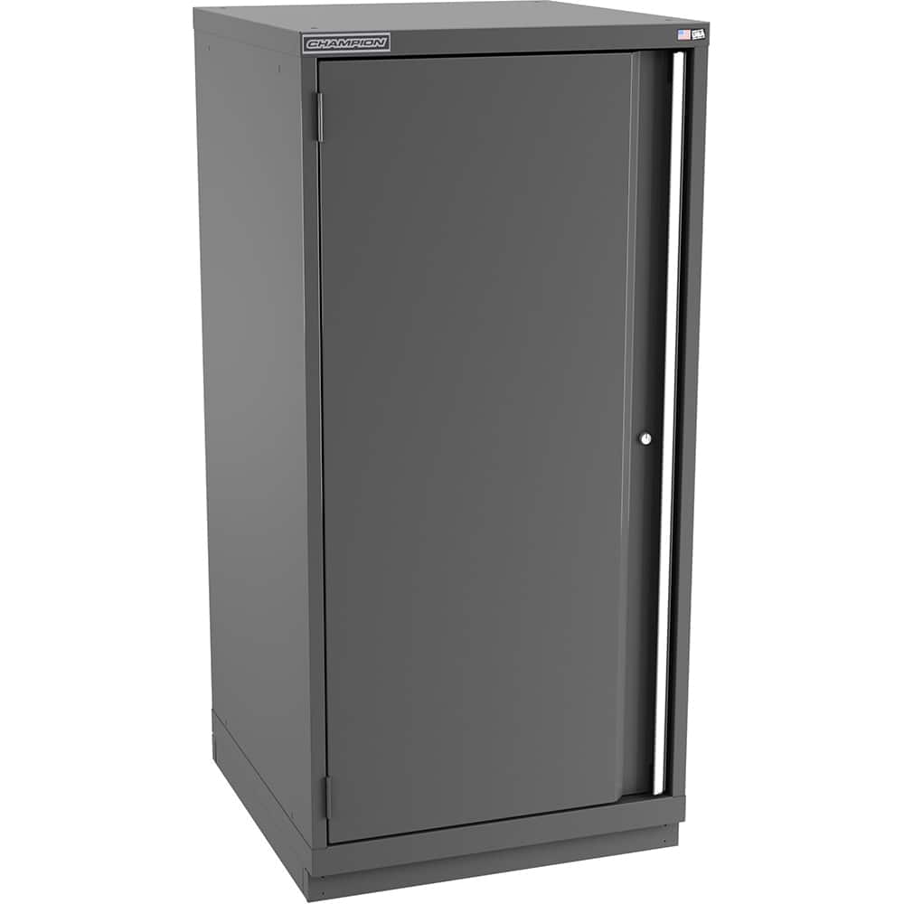 Champion Tool Storage - Storage Cabinets; Type: Eye-Level Height Standard Wide Door Cabinet ; Width (Inch): 28-1/4 ; Depth (Inch): 28-1/2 ; Height (Inch): 59-1/2 ; Number of Shelves: 5 ; Material: Steel - Exact Tooling