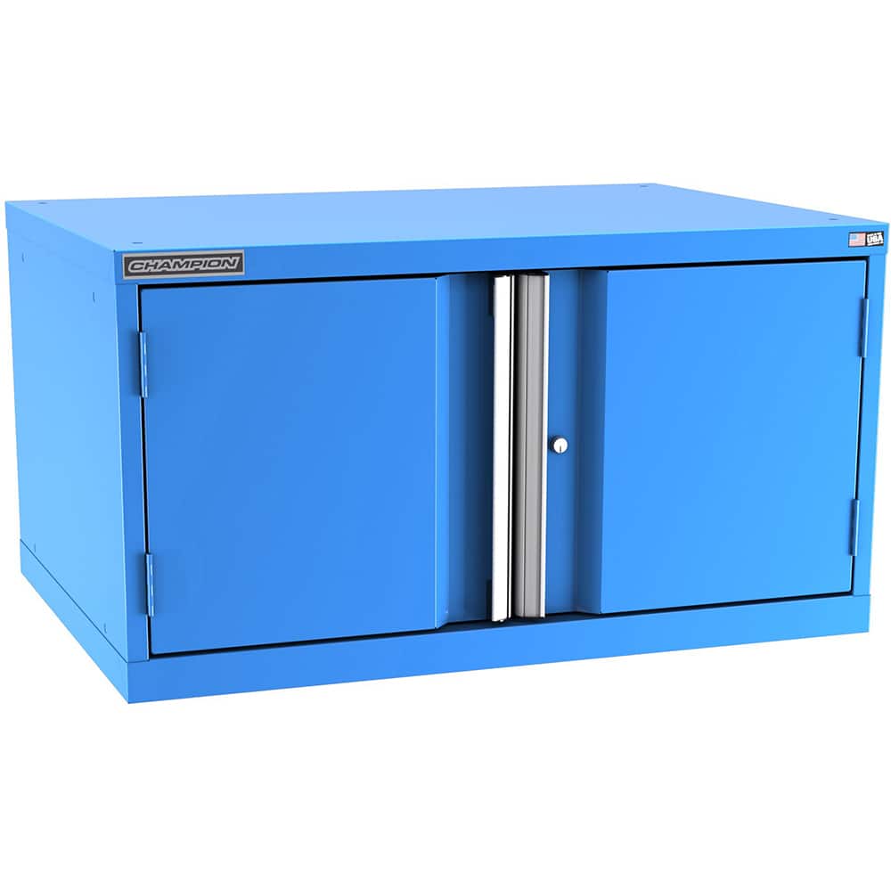 Champion Tool Storage - Storage Cabinets; Type: Stacked/Overhead Standard Plus Wide Door Cabinet ; Width (Inch): 40-1/4 ; Depth (Inch): 28-1/2 ; Height (Inch): 21-5/8 ; Number of Shelves: 2 ; Material: Steel - Exact Tooling
