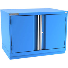 Champion Tool Storage - Storage Cabinets; Type: Desk-Height Standard Plus Wide Door Cabinet ; Width (Inch): 40-1/4 ; Depth (Inch): 28-1/2 ; Height (Inch): 29-7/8 ; Number of Shelves: 2 ; Material: Steel - Exact Tooling