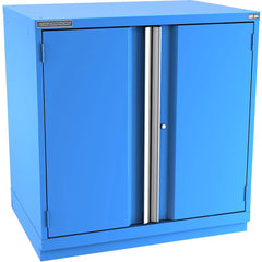 Champion Tool Storage - Storage Cabinets; Type: Counter-Height Standard Plus Wide Door Cabinet ; Width (Inch): 40-1/4 ; Depth (Inch): 28-1/2 ; Height (Inch): 41-3/4 ; Number of Shelves: 3 ; Material: Steel - Exact Tooling