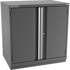 Champion Tool Storage - Storage Cabinets; Type: Counter-Height Standard Plus Wide Door Cabinet ; Width (Inch): 40-1/4 ; Depth (Inch): 28-1/2 ; Height (Inch): 41-3/4 ; Number of Shelves: 3 ; Material: Steel - Exact Tooling