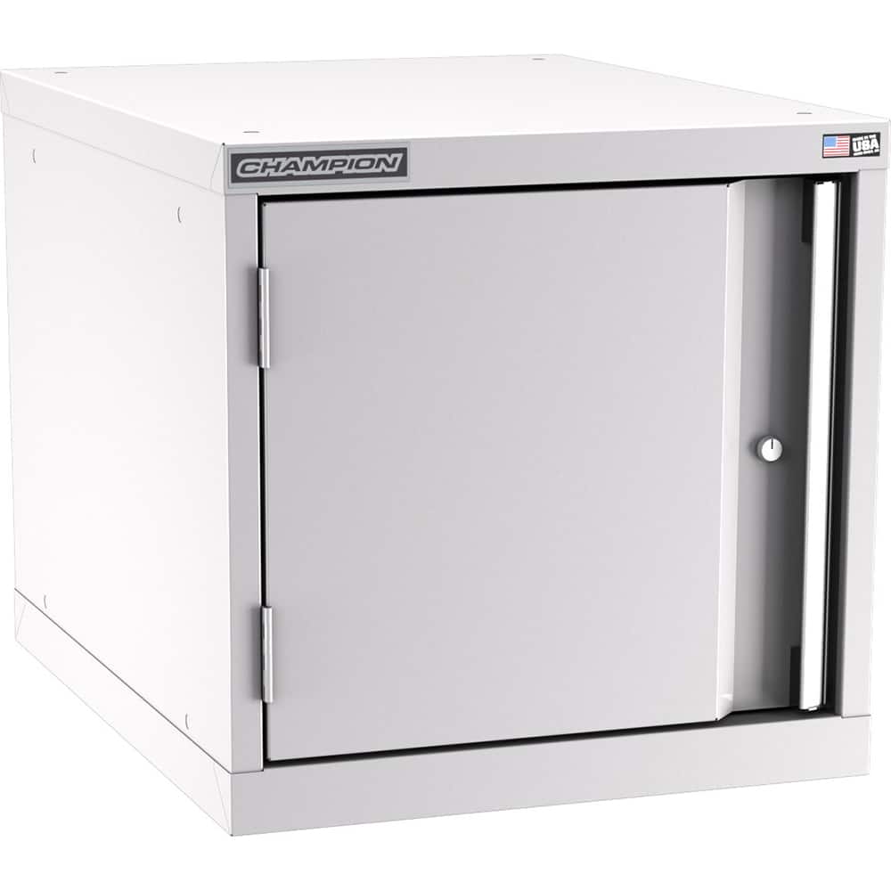 Champion Tool Storage - Storage Cabinets; Type: Stacked/Overhead Standard Wide Door Cabinet ; Width (Inch): 28-1/4 ; Depth (Inch): 28-1/2 ; Height (Inch): 21-5/8 ; Number of Shelves: 0 ; Material: Steel - Exact Tooling