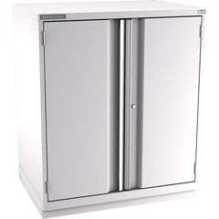 Champion Tool Storage - Storage Cabinets; Type: Counter-Height Plus Standard Plus Wide Door Cabinet ; Width (Inch): 40-1/4 ; Depth (Inch): 28-1/2 ; Height (Inch): 45-1/4 ; Number of Shelves: 4 ; Material: Steel - Exact Tooling