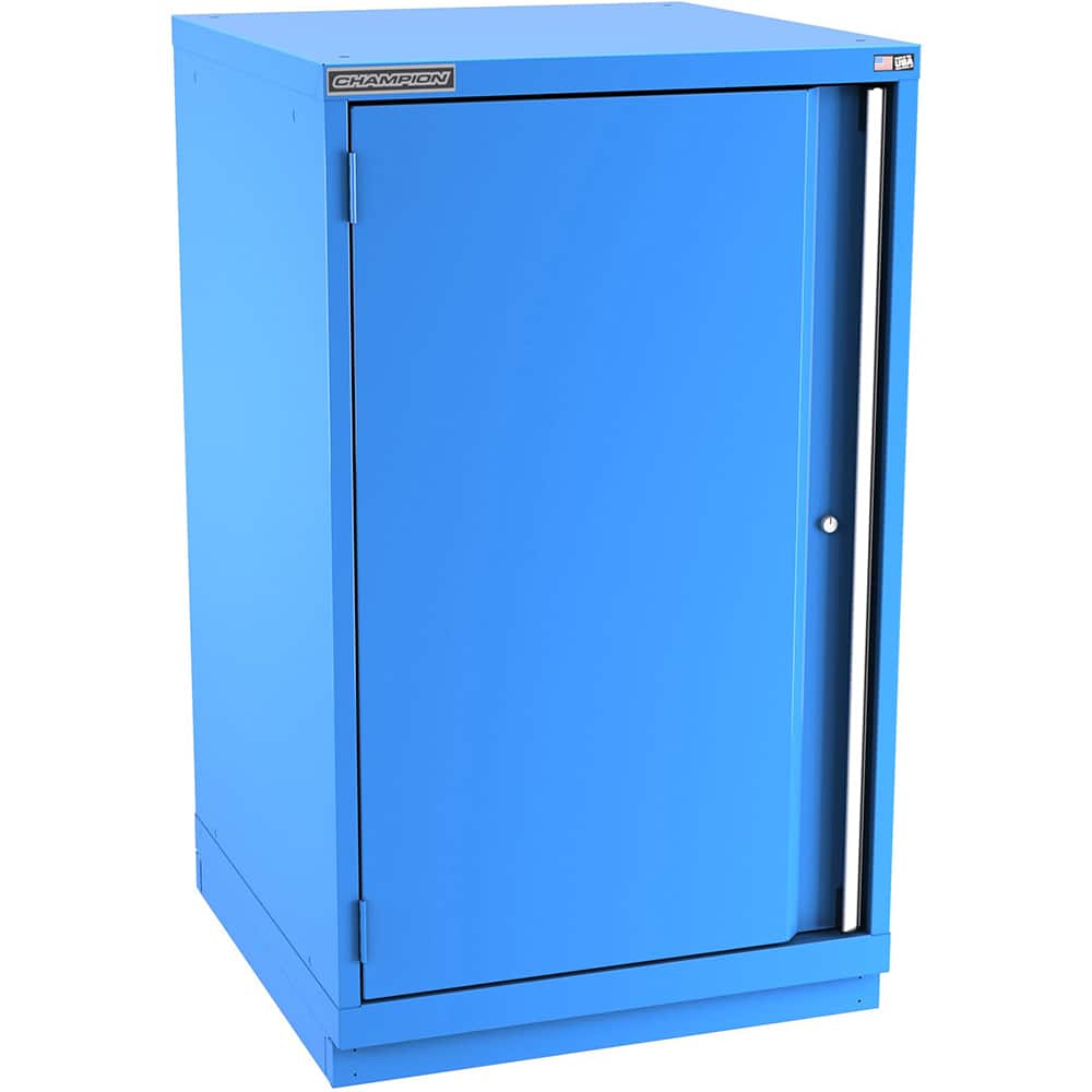Champion Tool Storage - Storage Cabinets; Type: Counter-Height Plus Standard Wide Door Cabinet ; Width (Inch): 28-1/4 ; Depth (Inch): 28-1/2 ; Height (Inch): 45-1/4 ; Number of Shelves: 4 ; Material: Steel - Exact Tooling