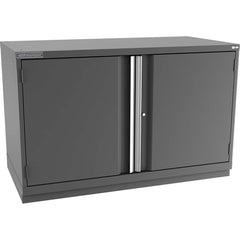 Champion Tool Storage - Storage Cabinets; Type: Bench-Height Double Wide Door Cabinet ; Width (Inch): 56-1/2 ; Depth (Inch): 28-1/2 ; Height (Inch): 35-7/8 ; Number of Shelves: 3 ; Material: Steel - Exact Tooling