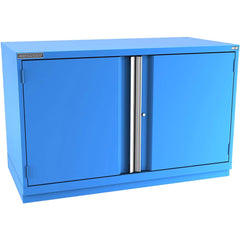 Champion Tool Storage - Storage Cabinets; Type: Bench-Height Double Wide Door Cabinet ; Width (Inch): 56-1/2 ; Depth (Inch): 28-1/2 ; Height (Inch): 35-7/8 ; Number of Shelves: 3 ; Material: Steel - Exact Tooling