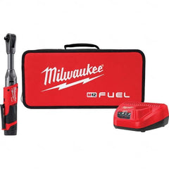 Milwaukee Tool - Cordless Impact Wrenches & Ratchets Voltage: 12.0 Drive Size (Inch): 3/8 - Exact Tooling