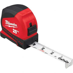 Milwaukee Tool - 25' x 1" White Blade Tape Measure - Exact Tooling