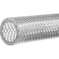 Value Collection - 3/8" ID x 1/2" OD, 100' Long, PVC Reinforced (3A) Tube - Clear, 140 Max psi, -50 to 150°F - Exact Tooling