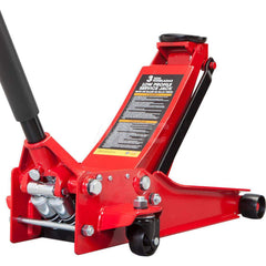 Big Red - Service & Floor Jacks; Type: Floor Jack ; Load Capacity (Ton): 3 Tons ; Load Capacity (Lb.): 6000.000 ; Minimum Height (Inch): 3-1/8 ; Maximum Height (Inch): 20 - Exact Tooling