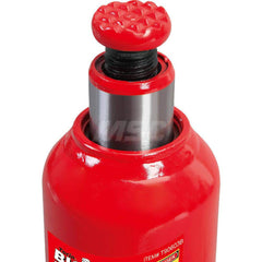 Big Red - Manual Bottle, Screw, Ratchet & Hydraulic Jacks; Type: Hydraulic Bottle Jack ; Load Capacity (Ton): 6 (Inch); Minimum Height (Inch): 8-1/2 ; Minimum Height (Decimal Inch): 8.5000 ; Maximum Height (Decimal Inch): 16.2500 ; Maximum Height (Inch): - Exact Tooling