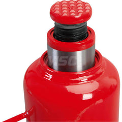 Big Red - Manual Bottle, Screw, Ratchet & Hydraulic Jacks; Type: Hydraulic Bottle Jack ; Load Capacity (Ton): 20 (Inch); Minimum Height (Inch): 9-1/2 ; Minimum Height (Decimal Inch): 9.5000 ; Maximum Height (Decimal Inch): 17.7500 ; Maximum Height (Inch) - Exact Tooling