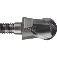 YG-1 - Ball End Mill Heads; Mill Diameter (Inch): 3/8 ; Mill Diameter (Decimal Inch): 0.3750 ; Number of Flutes: 2 ; Length of Cut (Inch): 3/8 ; Connection Type: M6 ; Overall Length (mm): 32.0000 - Exact Tooling