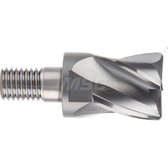 YG-1 - Corner Radius & Corner Chamfer End Mill Heads; Mill Diameter (Inch): 5/8 ; Mill Diameter (Decimal Inch): 0.6250 ; End Type: Corner Radius ; Corner Radius (Decimal Inch): 0.0300 ; Number of Flutes: 4 ; Material: Carbide - Exact Tooling