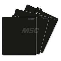 Vaultz - Office Machine Supplies & Accessories; Office Machine/Equipment Accessory Type: File Folder Guides ; For Use With: VZ01049 Vaultz CD Filing Cabinet ; Color: Black - Exact Tooling