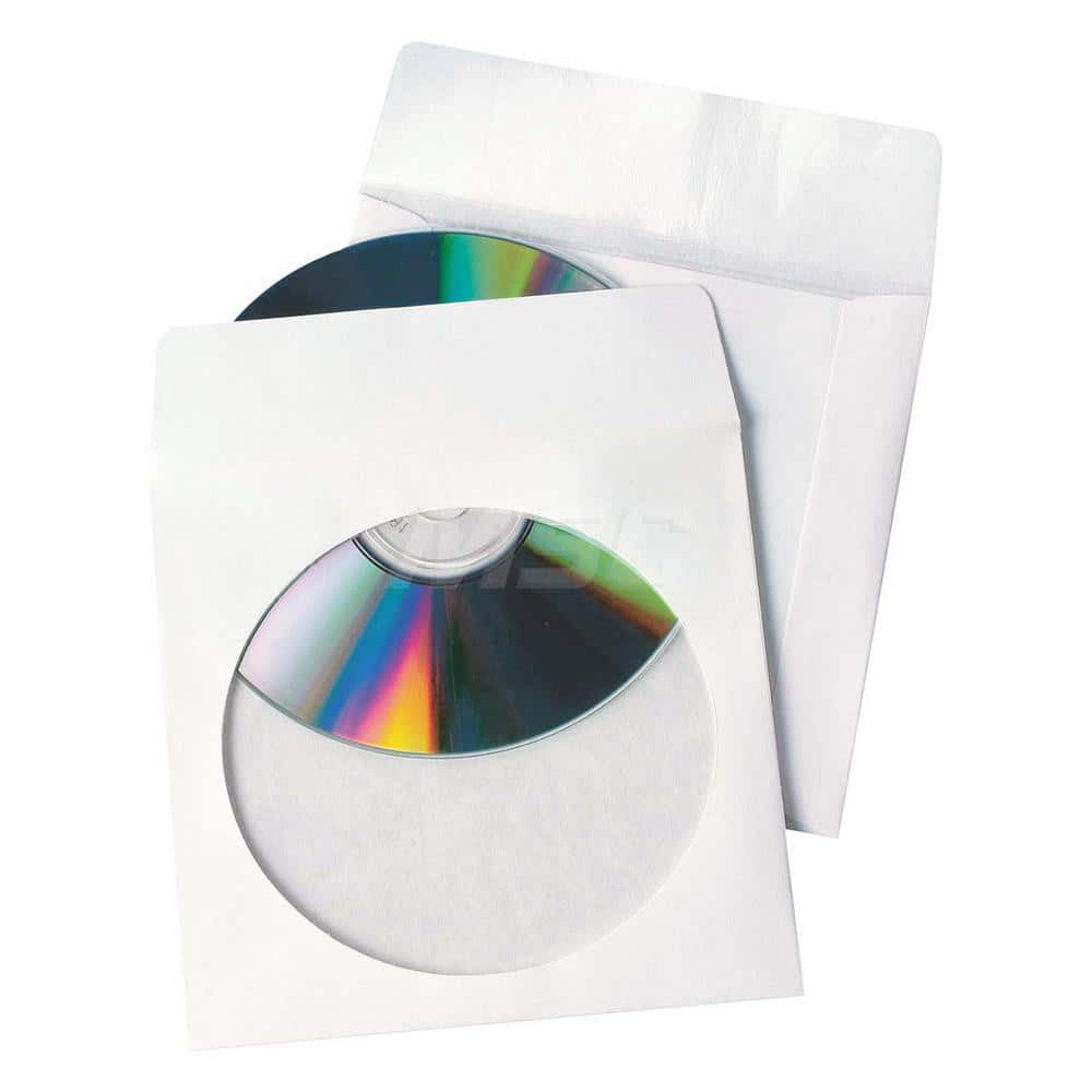 TOPS - Office Machine Supplies & Accessories; Office Machine/Equipment Accessory Type: CD/DVD Sleeves ; For Use With: Office Use ; Color: White - Exact Tooling