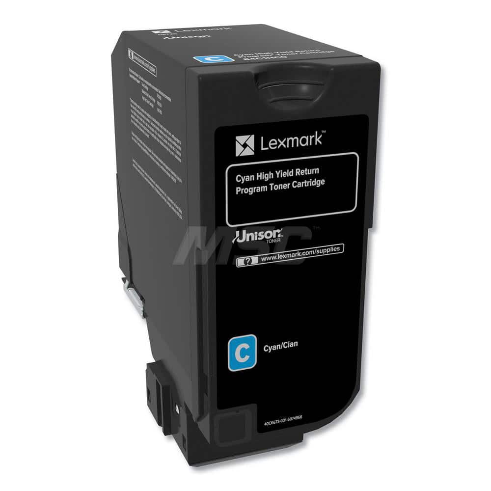 Lexmark - Office Machine Supplies & Accessories; Office Machine/Equipment Accessory Type: Toner Cartridge ; For Use With: Lexmark CX725de; CX725dhe; CX725dthe ; Color: Cyan - Exact Tooling