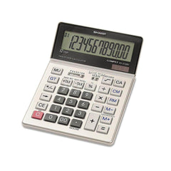 Victor - Calculators; Type: Desktop Calculator ; Type of Power: Battery; Solar ; Display Type: 12-Digit LCD ; Color: Silver ; Display Size: 22mm ; Width (Decimal Inch): 5.5000 - Exact Tooling