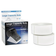 Seiko - Labels, Ribbons & Tapes; Type: Self-Adhesive Address Label ; Color: White ; For Use With: Seiko SLP 420 or Above; 410; 240; 200; 100; 220; 120 Series Smart Label Printers ; Width (Inch): 1-1/8 ; Length (Inch): 3-1/2 ; Material: Paper - Exact Tooling