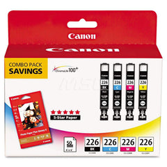 Canon - Office Machine Supplies & Accessories; Office Machine/Equipment Accessory Type: Ink & Paper Combo ; For Use With: PIXMA MX892 Wireless; PIXMA MG5320 Wireless Refurbished; PIXMA MG5220 Wireless Refurbished; PIXMA iP4920; PIXMA MG8120 Wireless; PIX - Exact Tooling