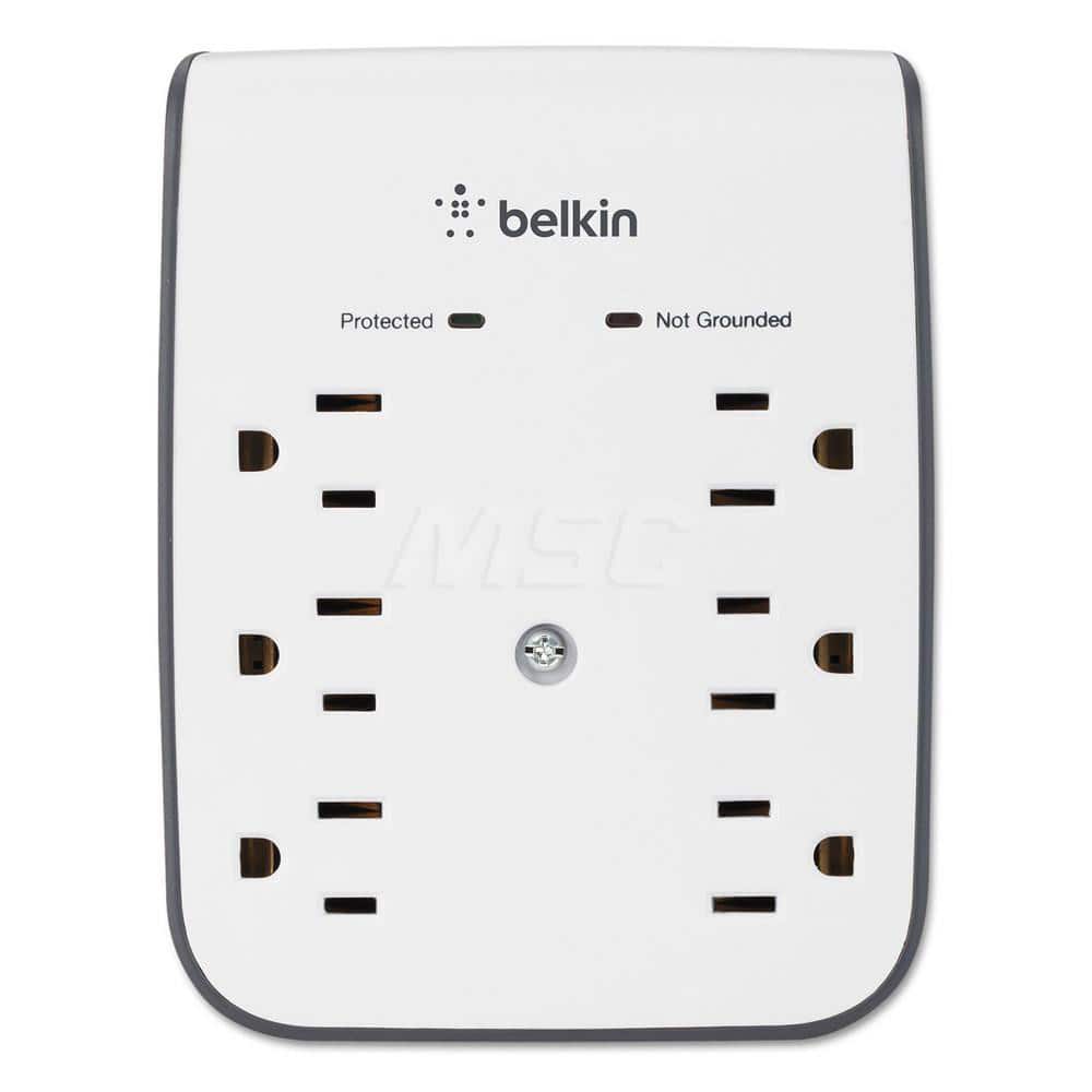 Belkin - Power Outlet Strips; Amperage: 15 ; Voltage: 5.00 ; Number of Outlets: 6 ; Material: Plastic ; Mounting Type: Wall ; Cord Length (Feet): 10 - Exact Tooling