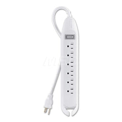 Belkin - Power Outlet Strips; Amperage: 15 ; Voltage: 125 ; Number of Outlets: 6 ; Material: Plastic ; Mounting Type: Floor ; Cord Length (Feet): 12 - Exact Tooling