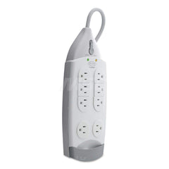 Belkin - Power Outlet Strips; Amperage: 15 ; Voltage: 125 ; Number of Outlets: 7 ; Material: Plastic ; Mounting Type: Floor ; Cord Length (Feet): 12 - Exact Tooling