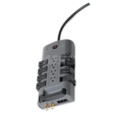 Belkin - Power Outlet Strips; Amperage: 15 ; Voltage: 125 ; Number of Outlets: 12 ; Material: Plastic ; Mounting Type: Floor ; Cord Length (Feet): 8 - Exact Tooling