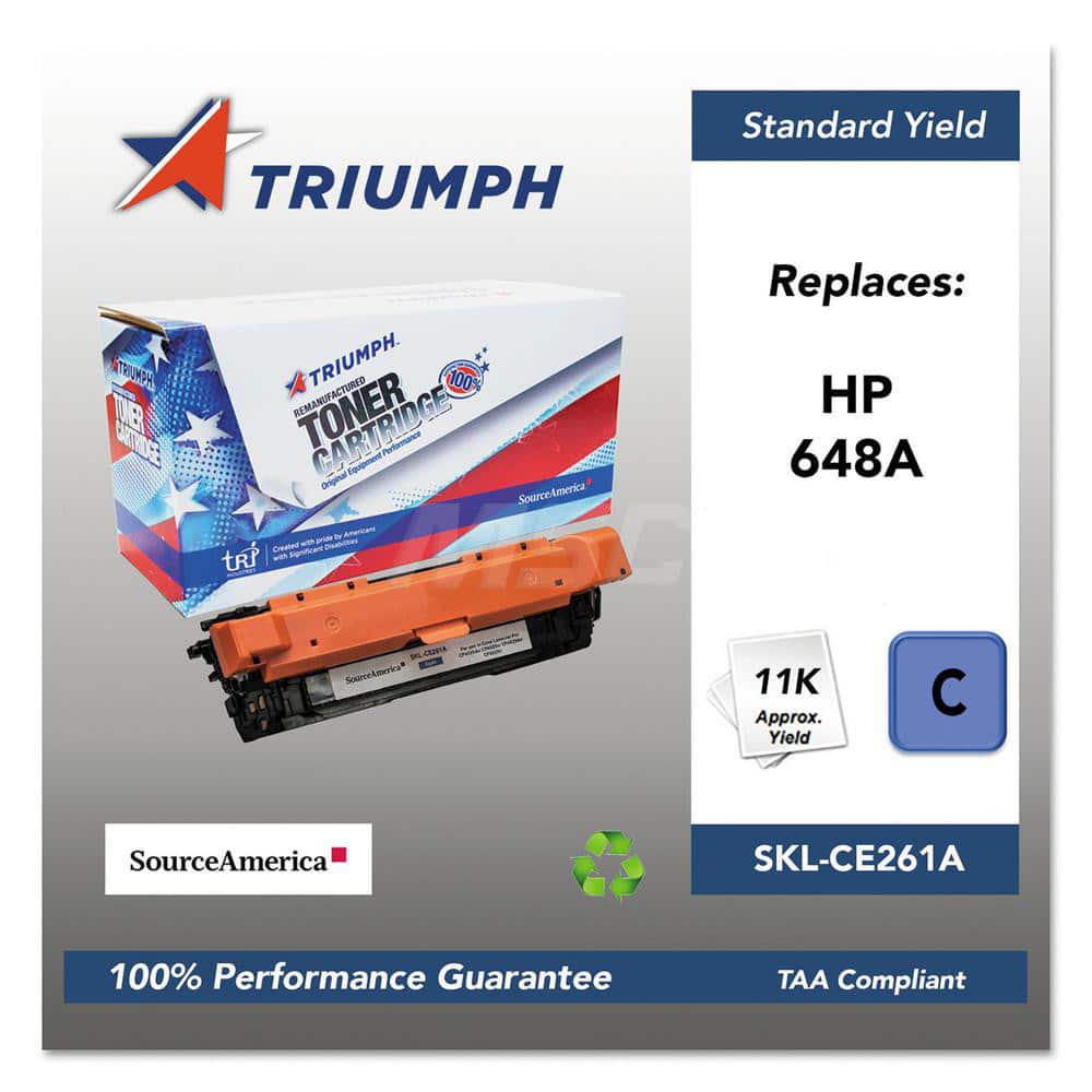 TRIUMPH - Office Machine Supplies & Accessories; Office Machine/Equipment Accessory Type: Toner Cartridge ; For Use With: HP Color LaserJet Pro CP4025dn; CP4025n; CP4525dn; CP4525n; CP4525xh ; Color: Cyan - Exact Tooling
