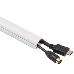 D-Line - Office Machine Supplies & Accessories; Office Machine/Equipment Accessory Type: Mini Cord Cover ; For Use With: Above Baseboards & Around Desks ; Color: White - Exact Tooling
