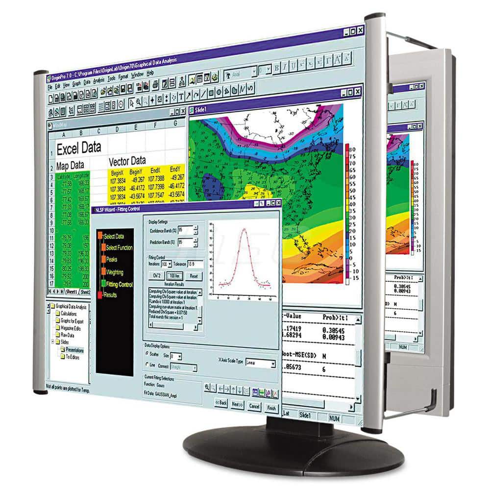 Kantek - Office Machine Supplies & Accessories; Office Machine/Equipment Accessory Type: Monitor Filter ; For Use With: 17" LCD ; Contents: Microfiber Cleaning Cloth - Exact Tooling