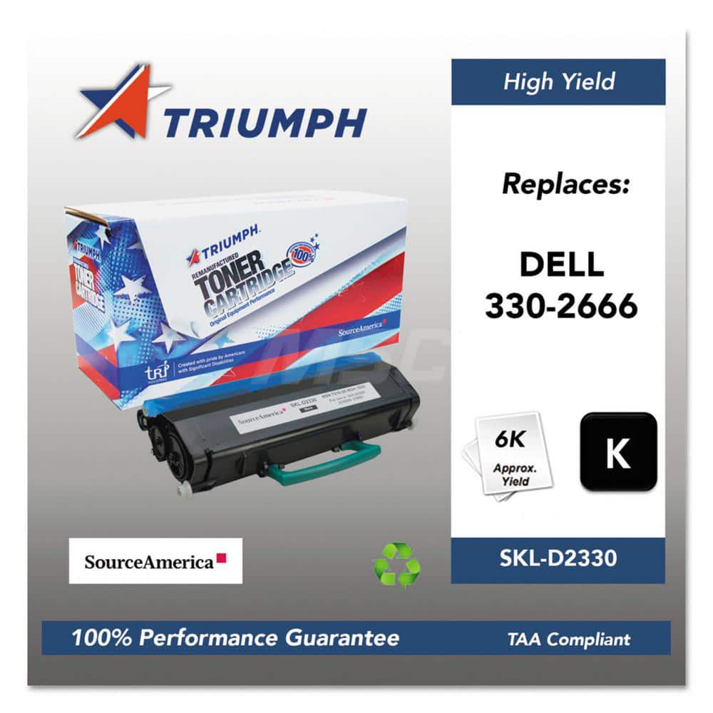 TRIUMPH - Office Machine Supplies & Accessories; Office Machine/Equipment Accessory Type: Toner Cartridge ; For Use With: Dell 2330d; 2330dn; 2350d; 2350dn ; Color: Black - Exact Tooling