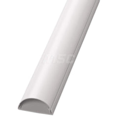 D-Line - Office Machine Supplies & Accessories; Office Machine/Equipment Accessory Type: Desk Cord Cover ; For Use With: Above Baseboards & Around Desks ; Color: White - Exact Tooling